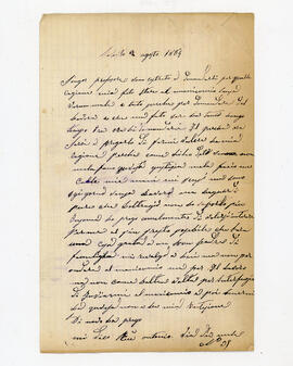 Manoscritto di Antonio Rù