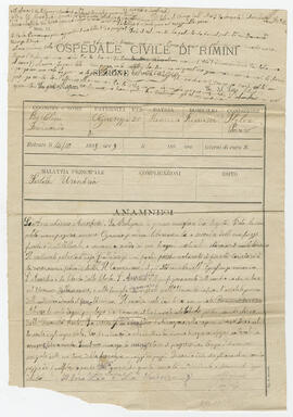 Manoscritto di Ferdinando Bartolini