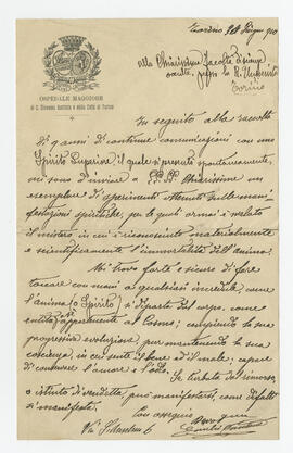 Manoscritto di Emilio Cantone