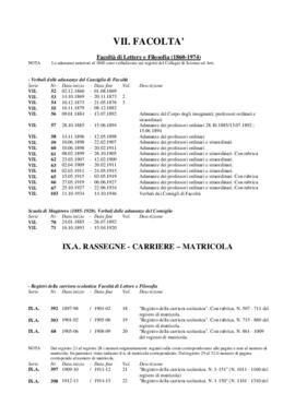 Facoltà di Lettere e filosofia