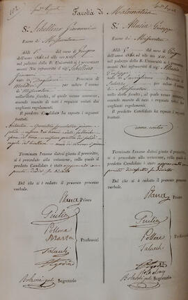 Esami privati e pubblici di matematica e architettura e per agrimensore e misuratore