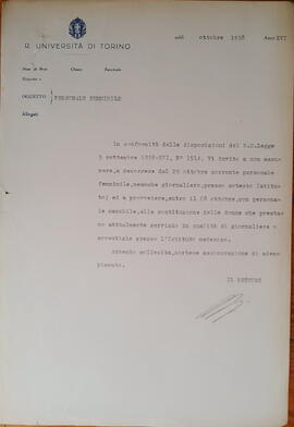 Personale in genere
