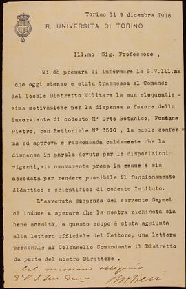 Corrispondenza del 1916
