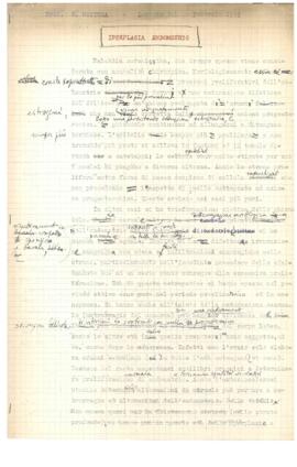 Appunti per il corso di Anatomia e istologia patologica svolto nell'a.a. 1951-52